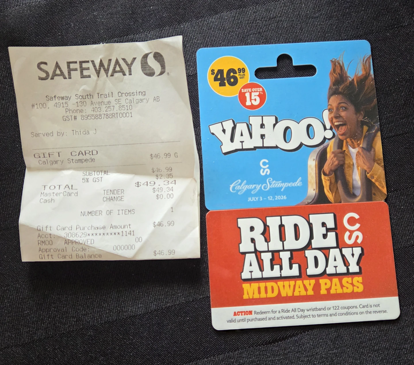 (SOLD) Pending pick up - Stampede Ride All Day Midway Pass