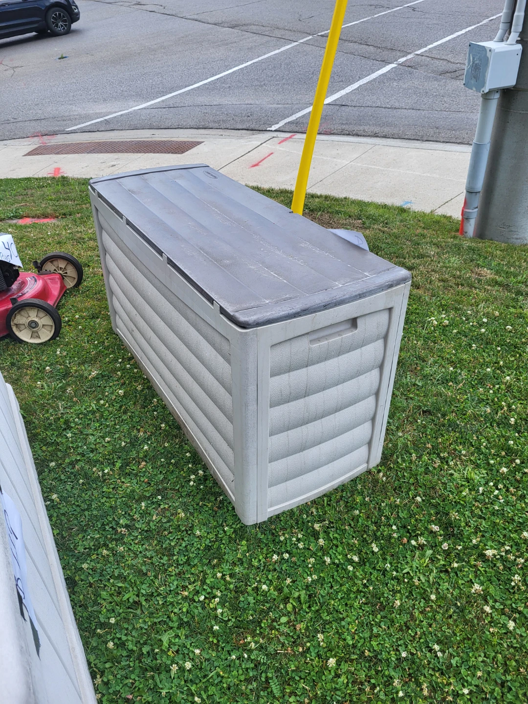 Grey Outdoor Storage Box
