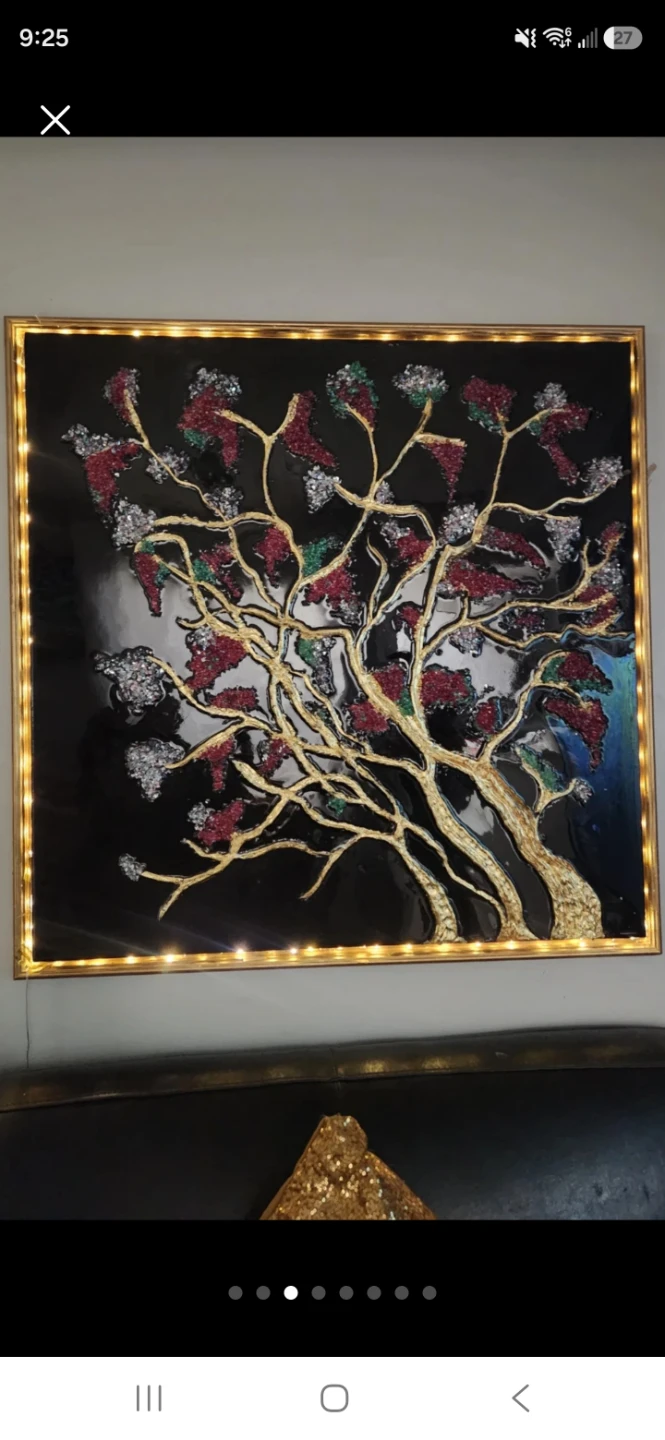 Decorative Tree Wall Art with Lights