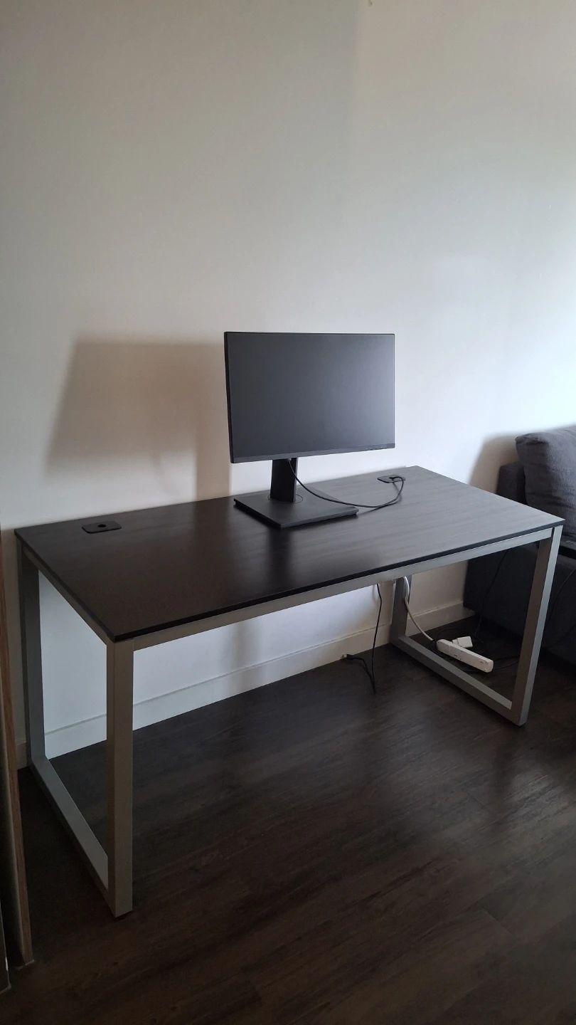 Modern Computer Desk with Cable Management - photo 3