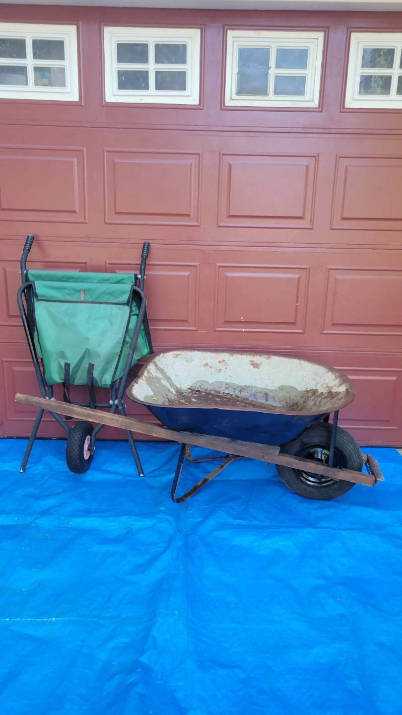Wheelbarrows - Metal andFabric Garden Cart - photo 3