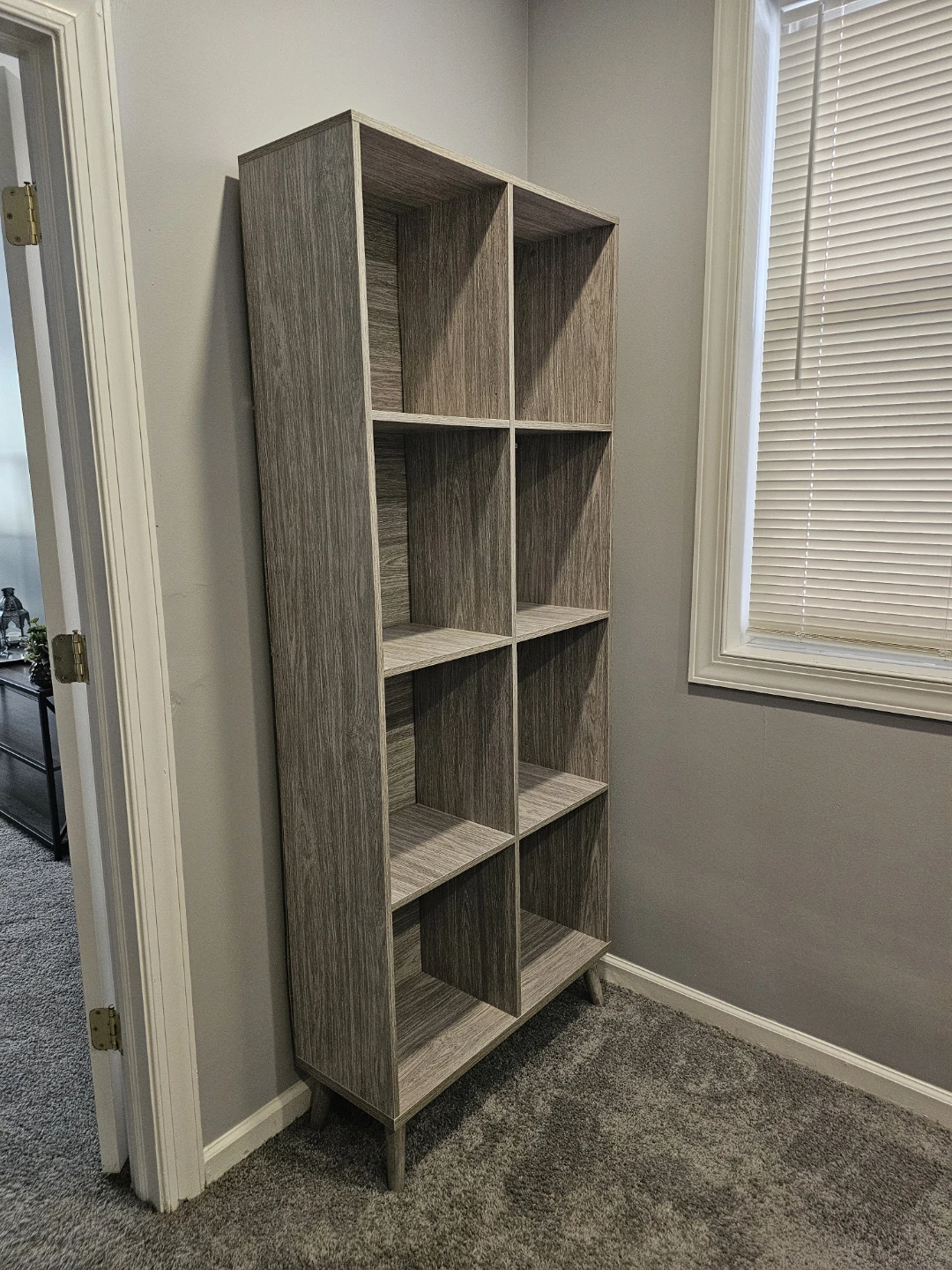 8-Cube Tall Bookcase - Gray Wood Finish - photo 3