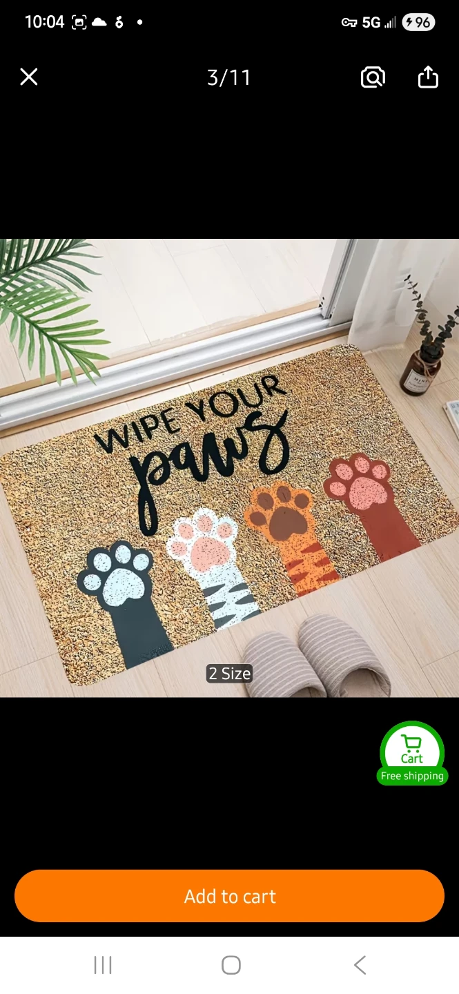 NEW Wipe Your Paws Doormat