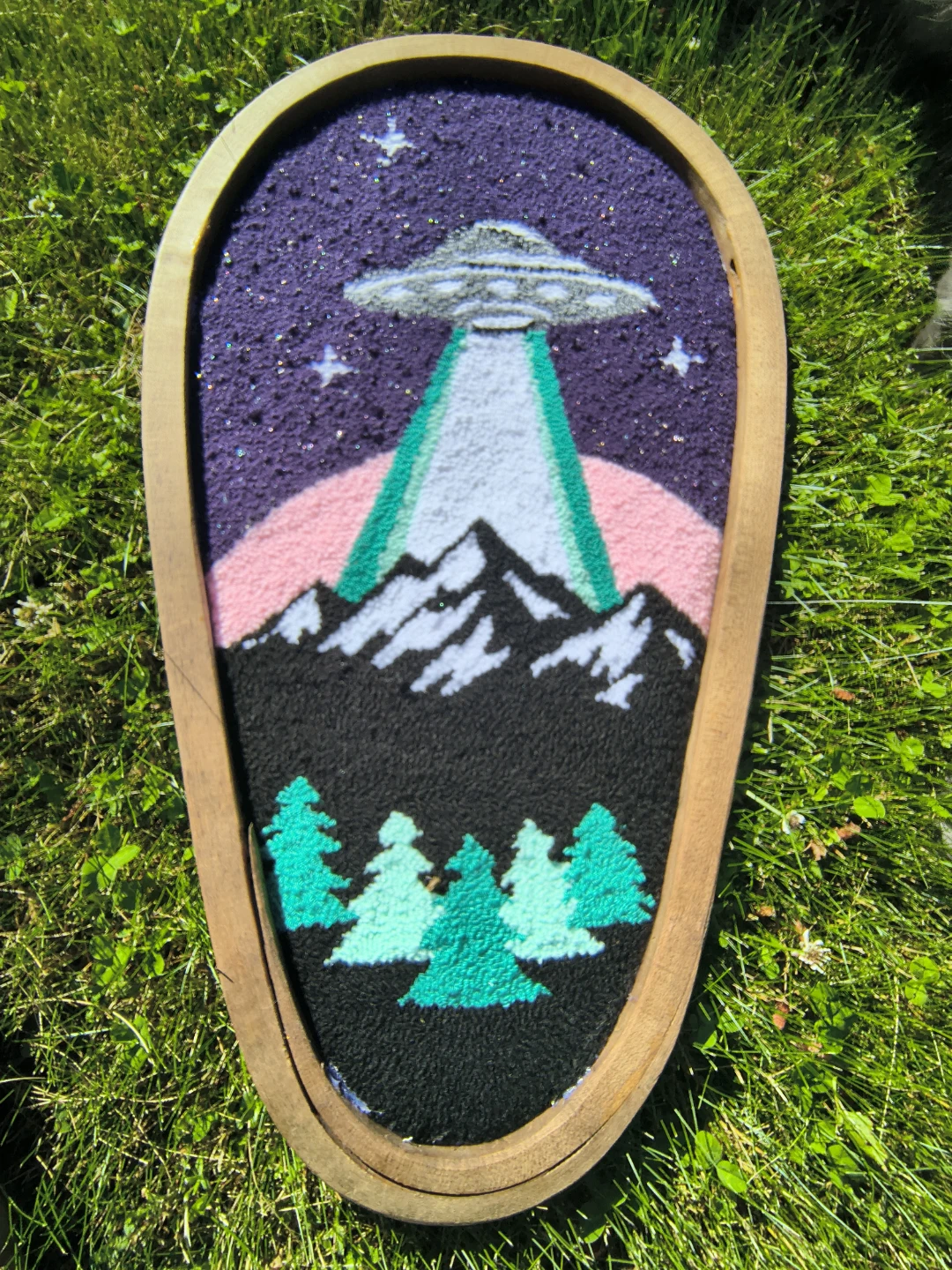 One of a kind, handmade wall hangings.