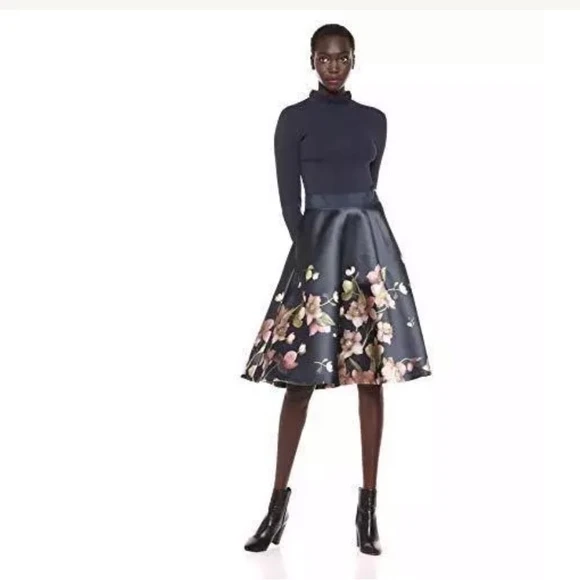 Ted Baker Seema Arboretum Knitted Bodice Dress - photo 3