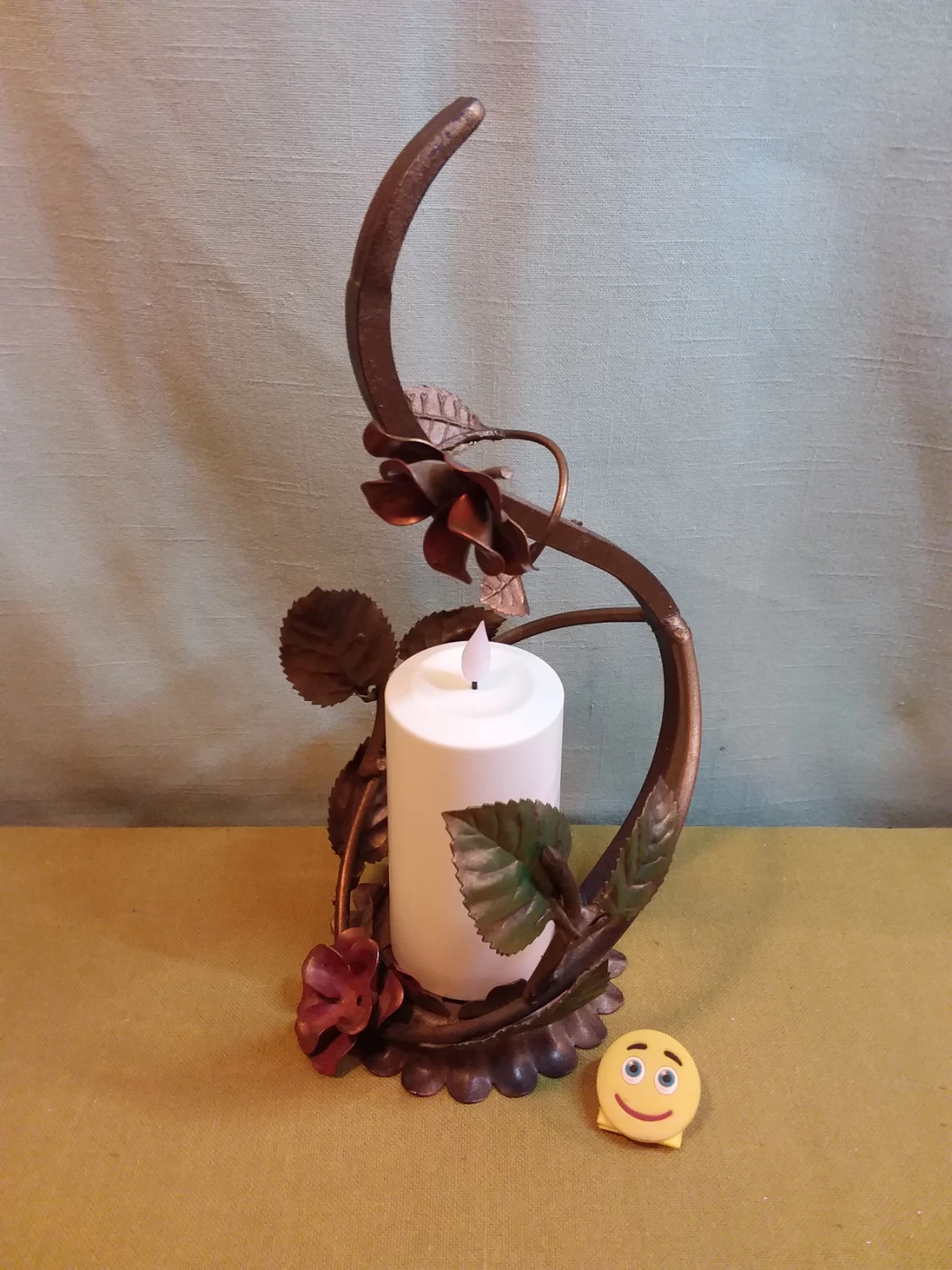 💐🕯️➡️ Metal Rose Candle Holder 💐🕯️