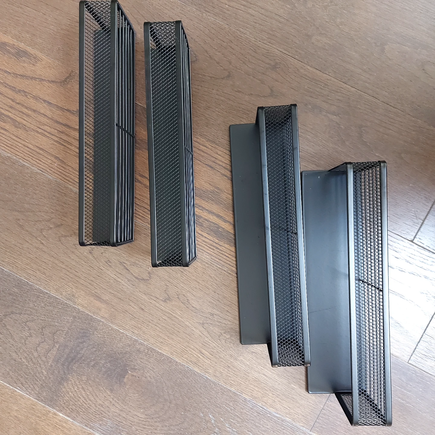 Set of 4 Black metal magnetic organizers - photo 2