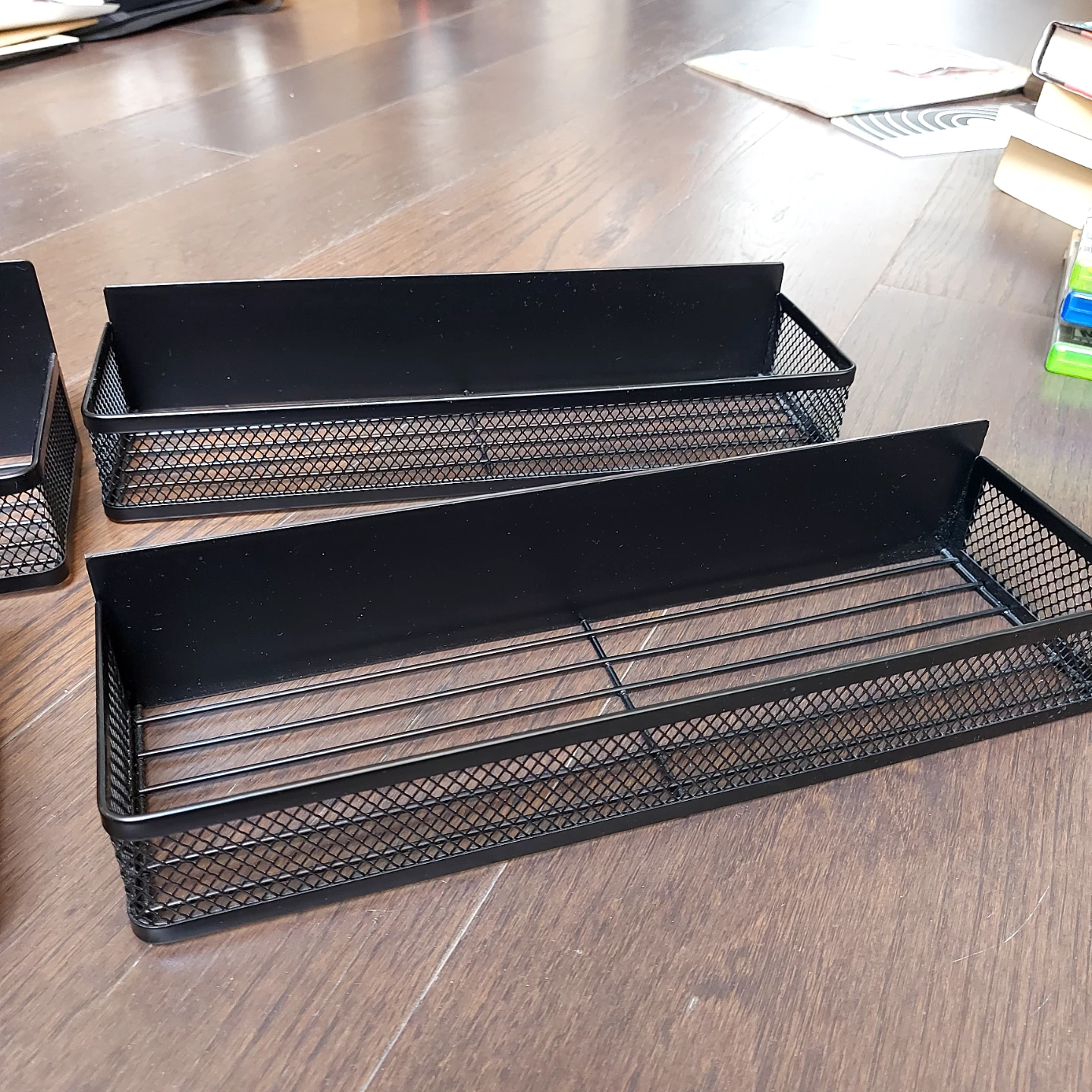 Set of 4 Black metal magnetic organizers - photo 4
