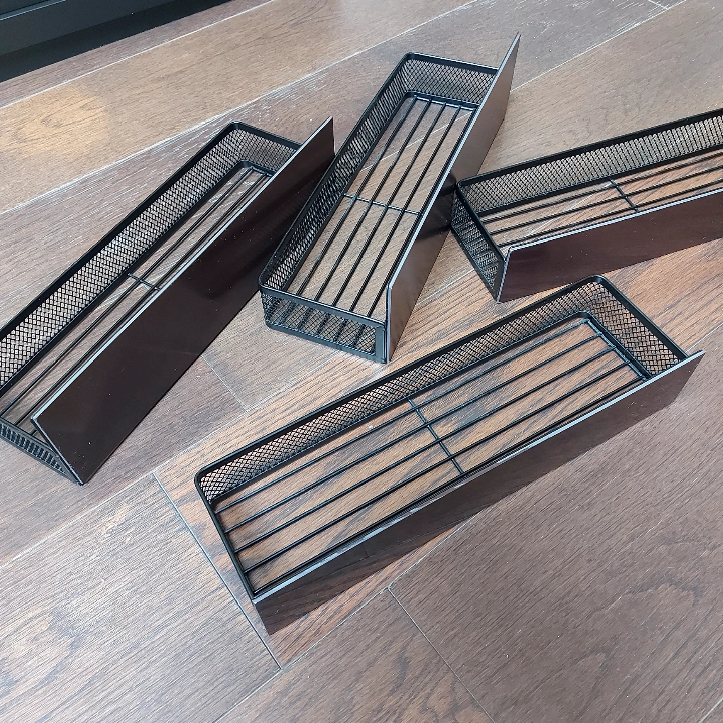 Set of 4 Black metal magnetic organizers - photo 5
