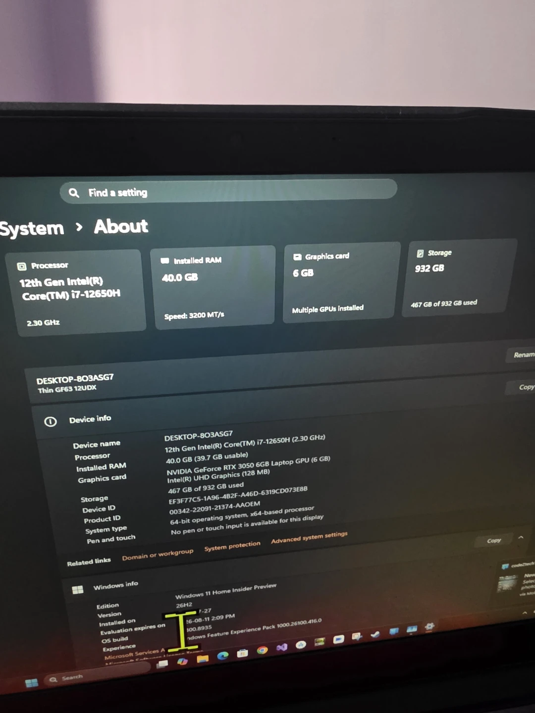 Msi laptop with Samsung  42ich and 32 inch monitor setup