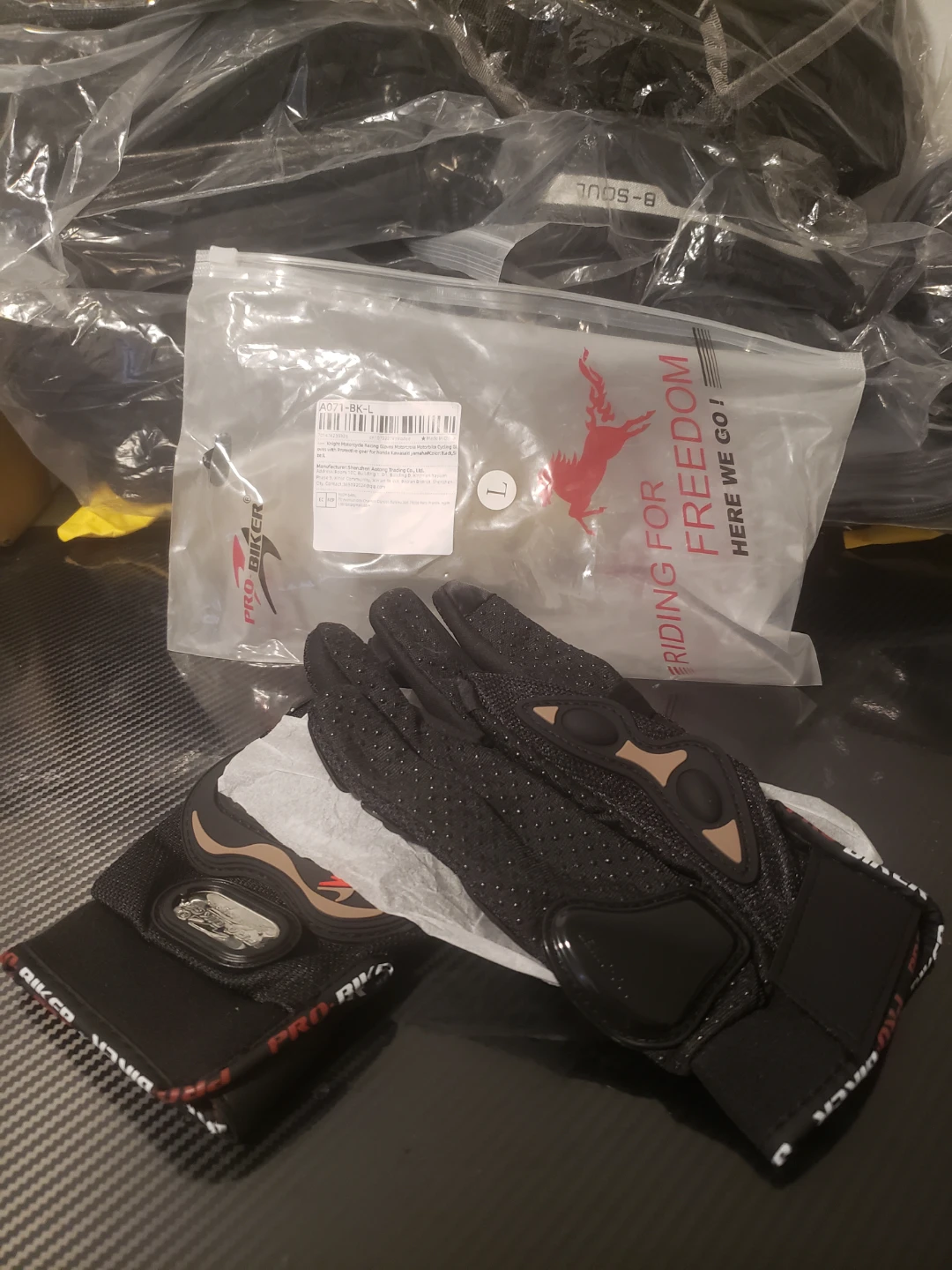 Knight Motorcycle Racing Gloves - photo 2