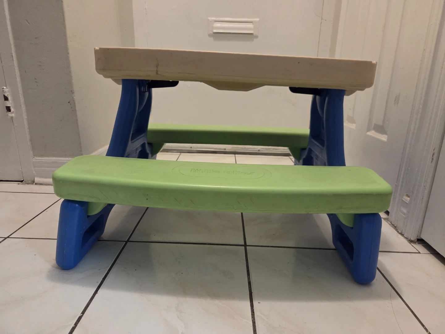Little Tikes Jr Picnic Table Foldable - Blue/Green - photo 3