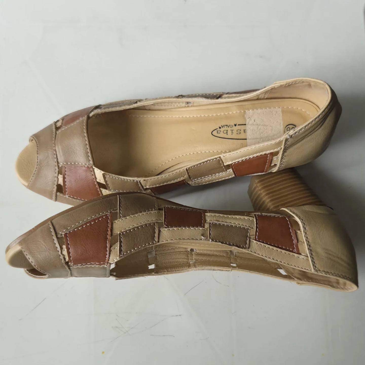 BellaSiba Peep-Toe Flats Size 38 - photo 2