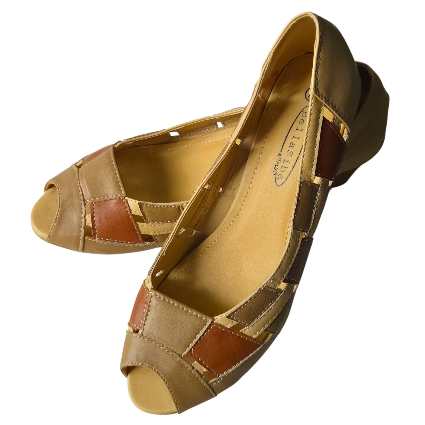 BellaSiba Peep-Toe Flats Size 38 - photo 3