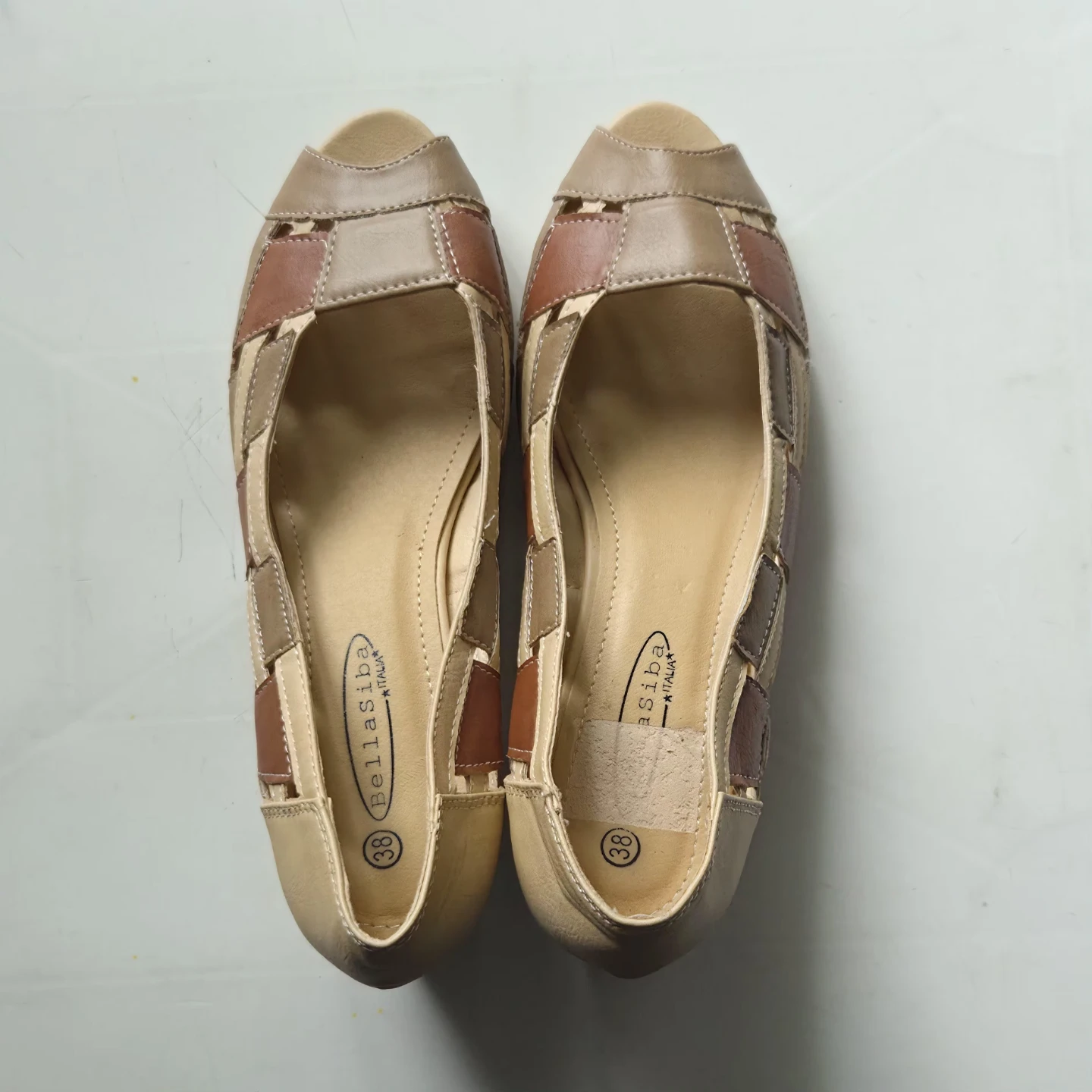 BellaSiba Peep-Toe Flats Size 38 - photo 4