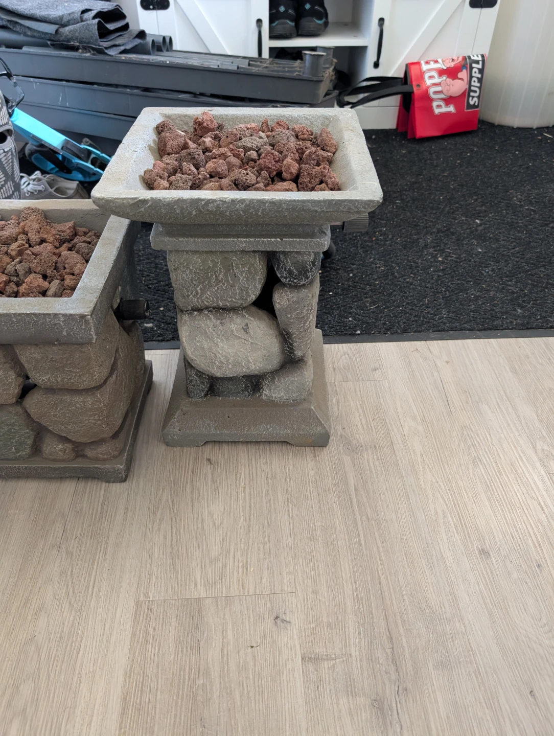 Stone-look Fire Pit Pedestal