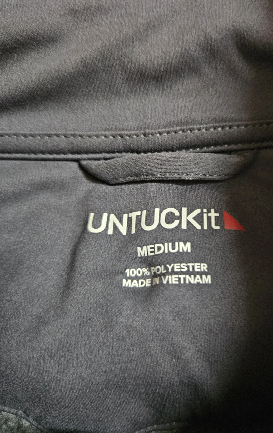 UNTUCKit Men's Medium Full Zip Fleece Jacket Gray - photo 2