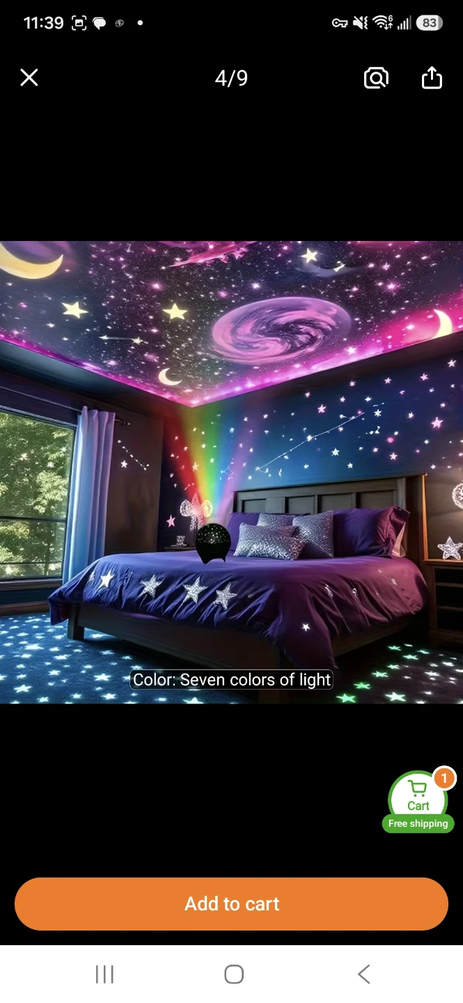 Starry Sky Night Light Projector Lamp - photo 3