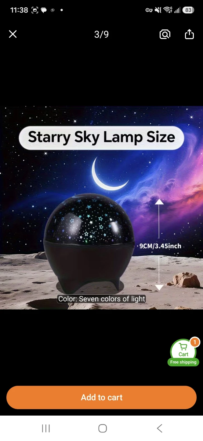 Starry Sky Night Light Projector Lamp - photo 5