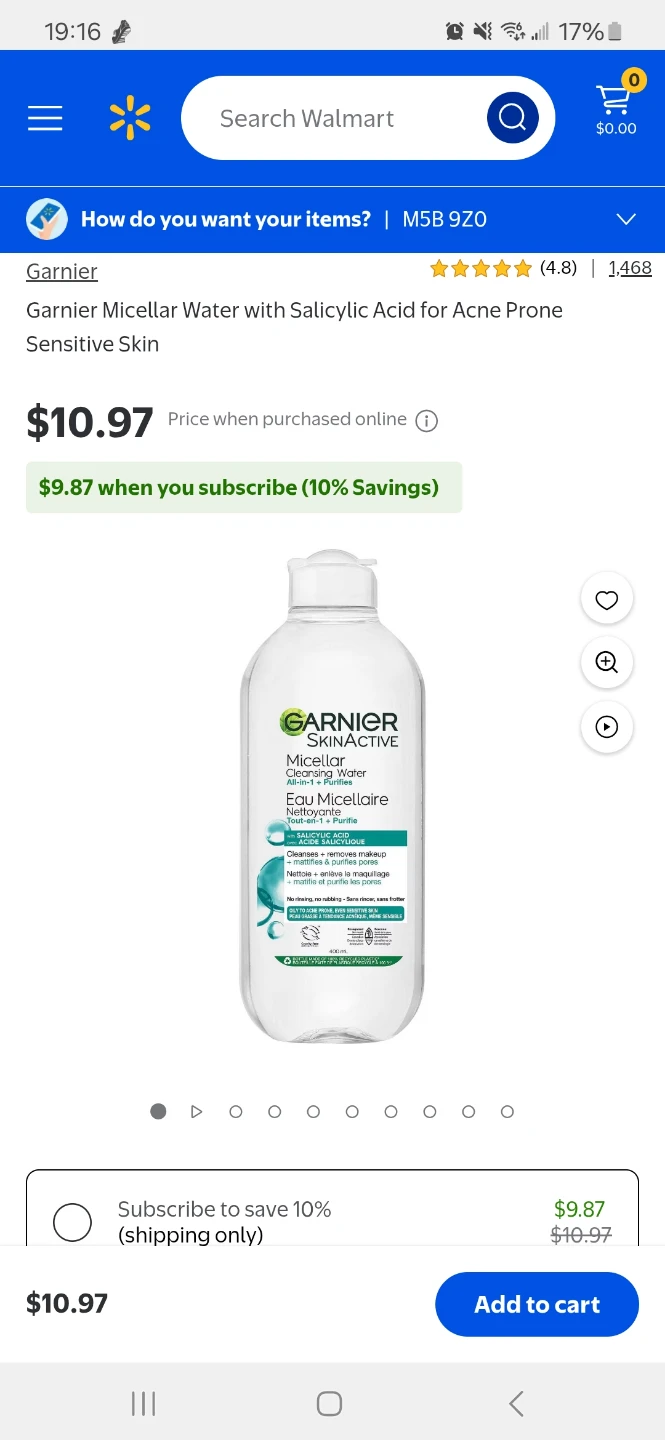Garnier Micellar Water with Salicylic Acid, Vitamin C/ Samples - photo 3