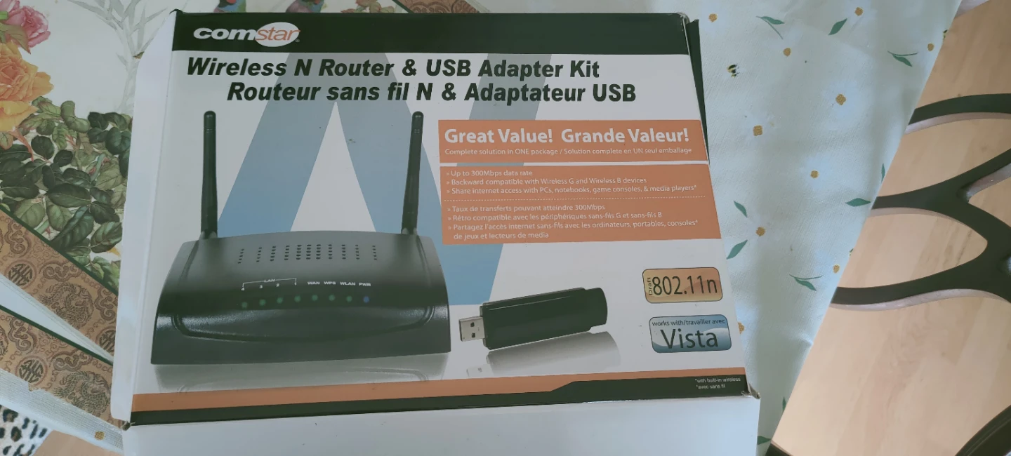 Comstar Wireless N Router & USB Adapter Kit