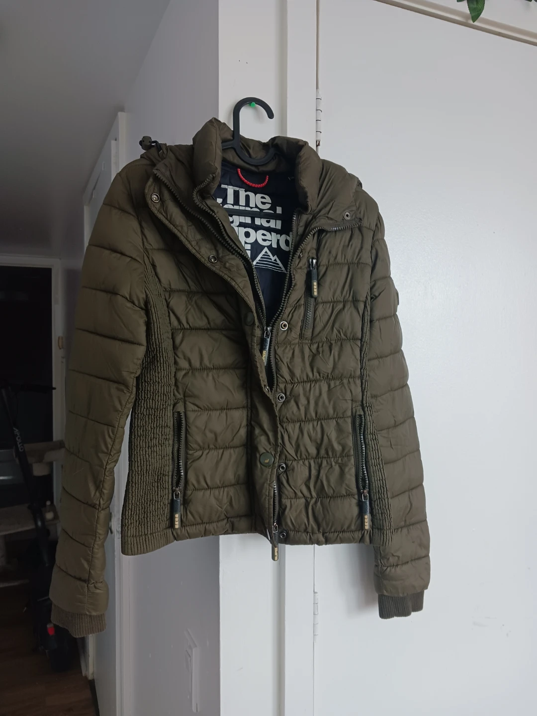 Superdry Olive Green Puffer Jacket