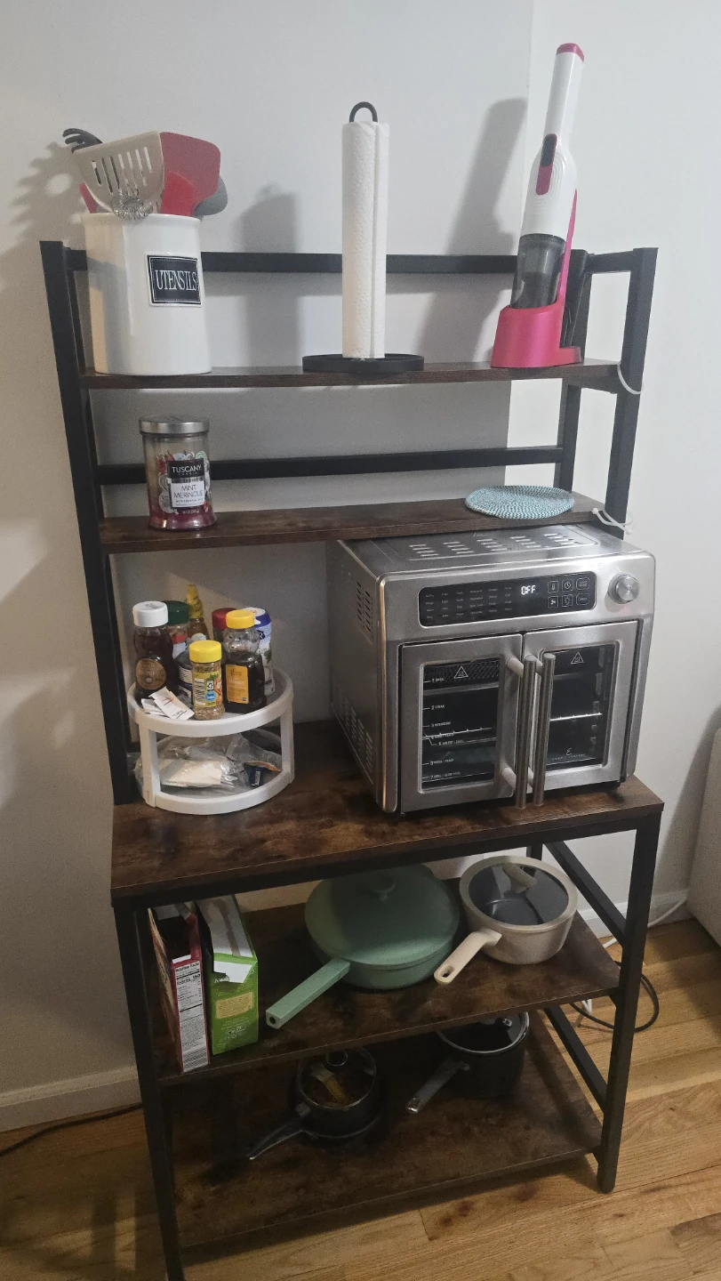 Industrial Style Baker's Rack with Shelves