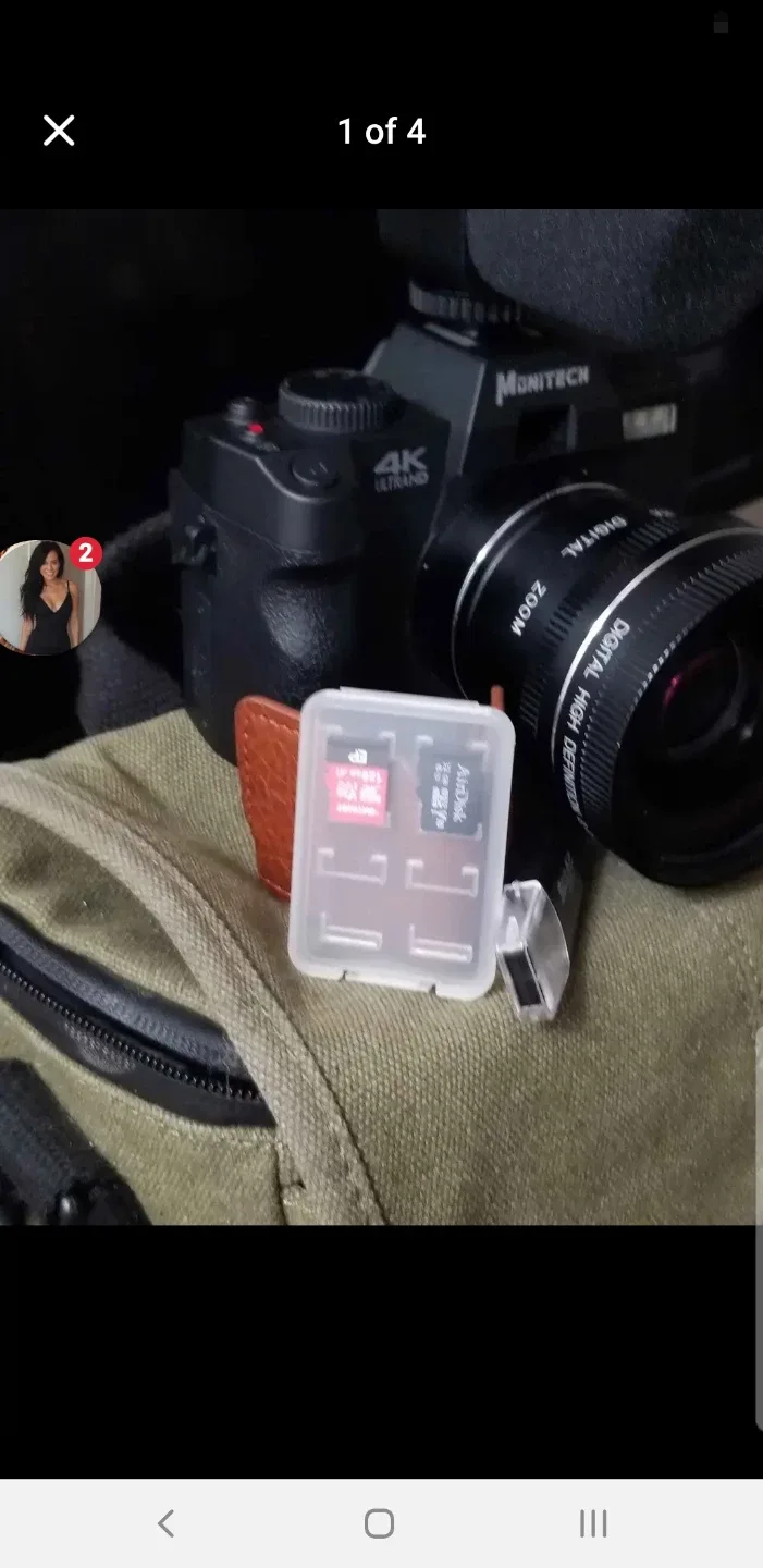 Monitech 4K Digital Camera with Bag and Accessories
