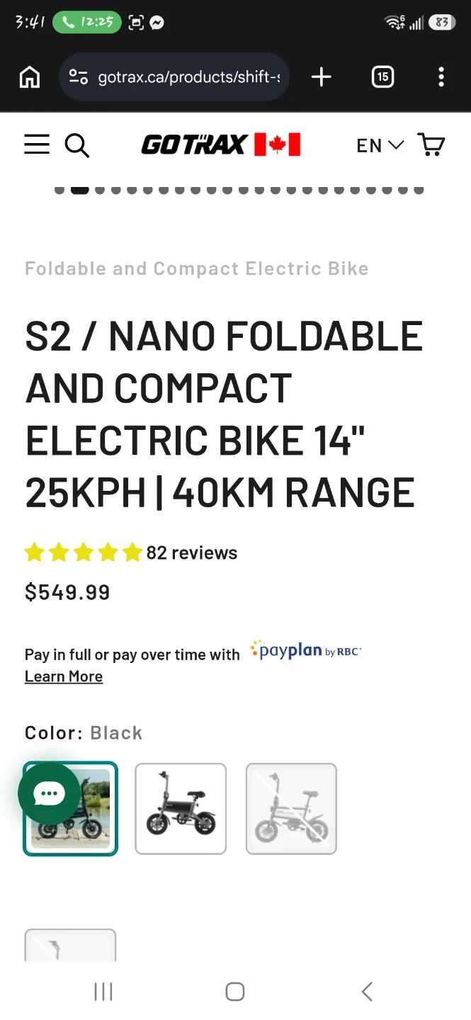 GOTRAX S2 / NANO Foldable Electric Bike 14" - photo 5