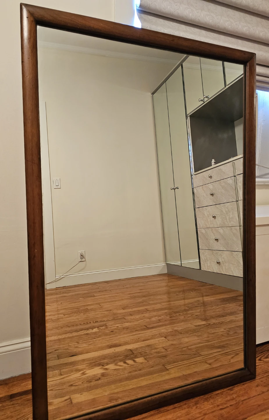 Huge vertical vintage mirror - photo 2
