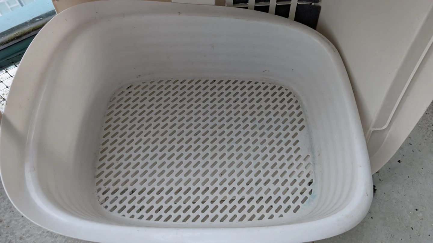 plastic pet carrier, litter sifter pan, gloves.All washed/FREE❣️ - photo 2