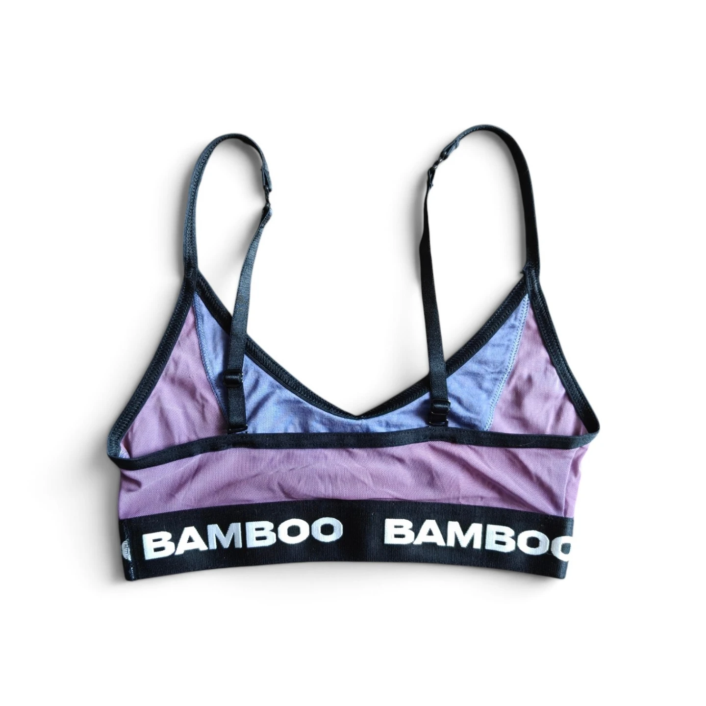NEW Bamboo Mesh Classic Women's Bralette Deep Blue/Purple Size S - photo 3