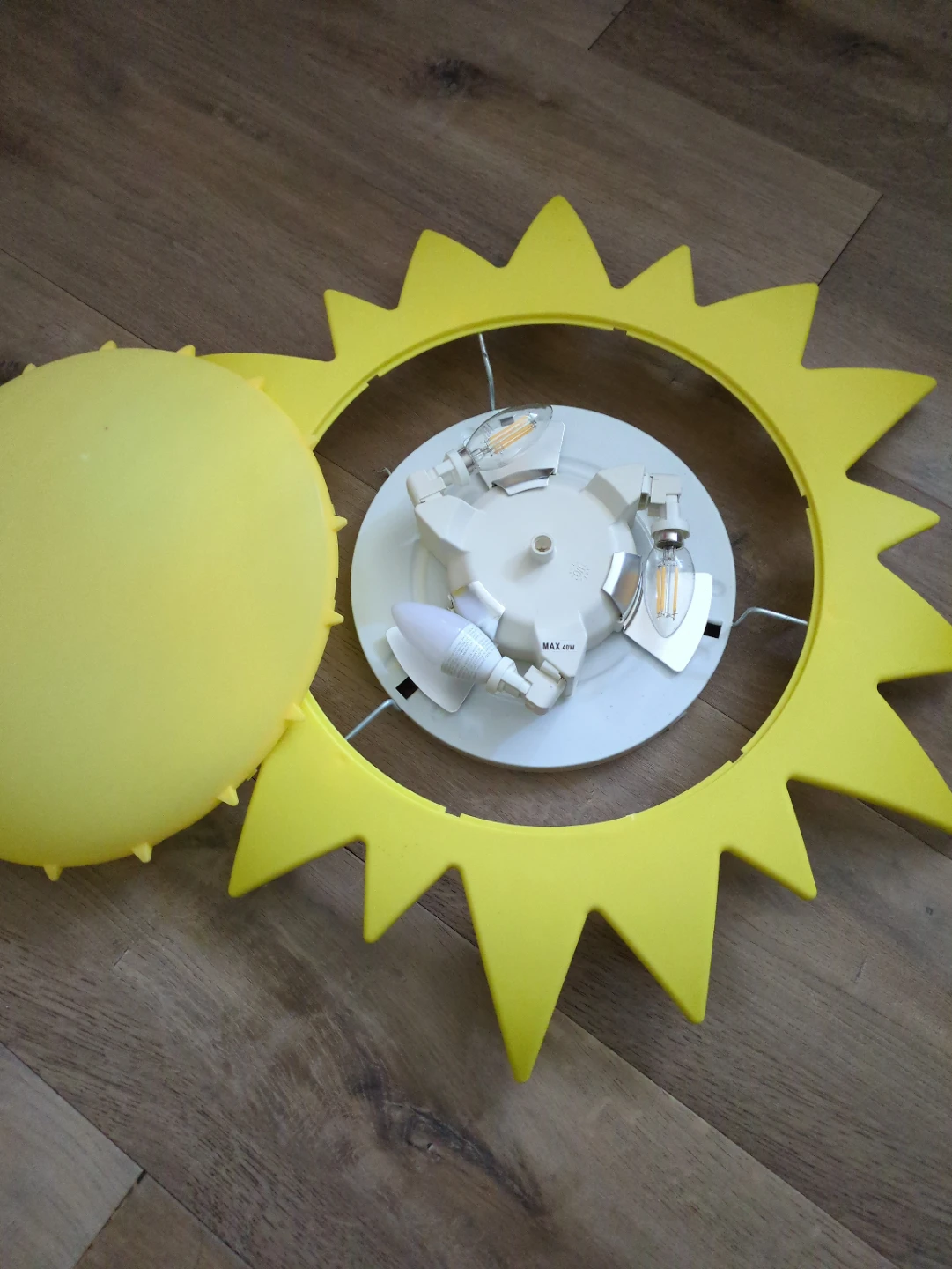 Yellow Sun Ceiling Light Fixture - photo 2