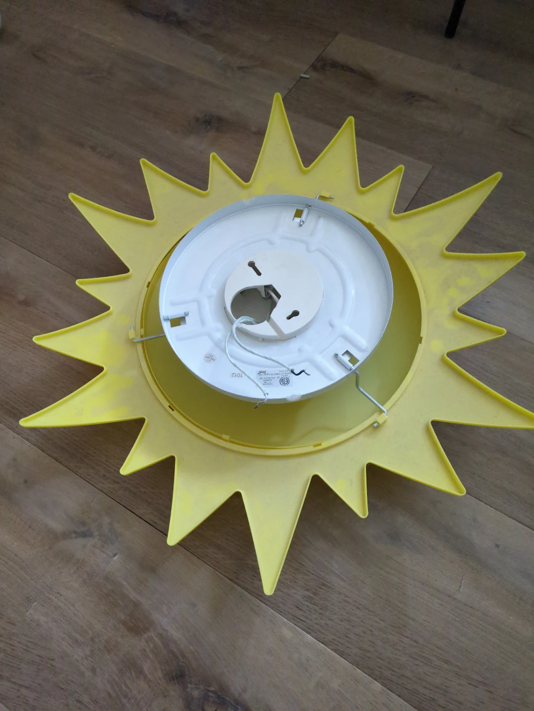 Yellow Sun Ceiling Light Fixture - photo 3