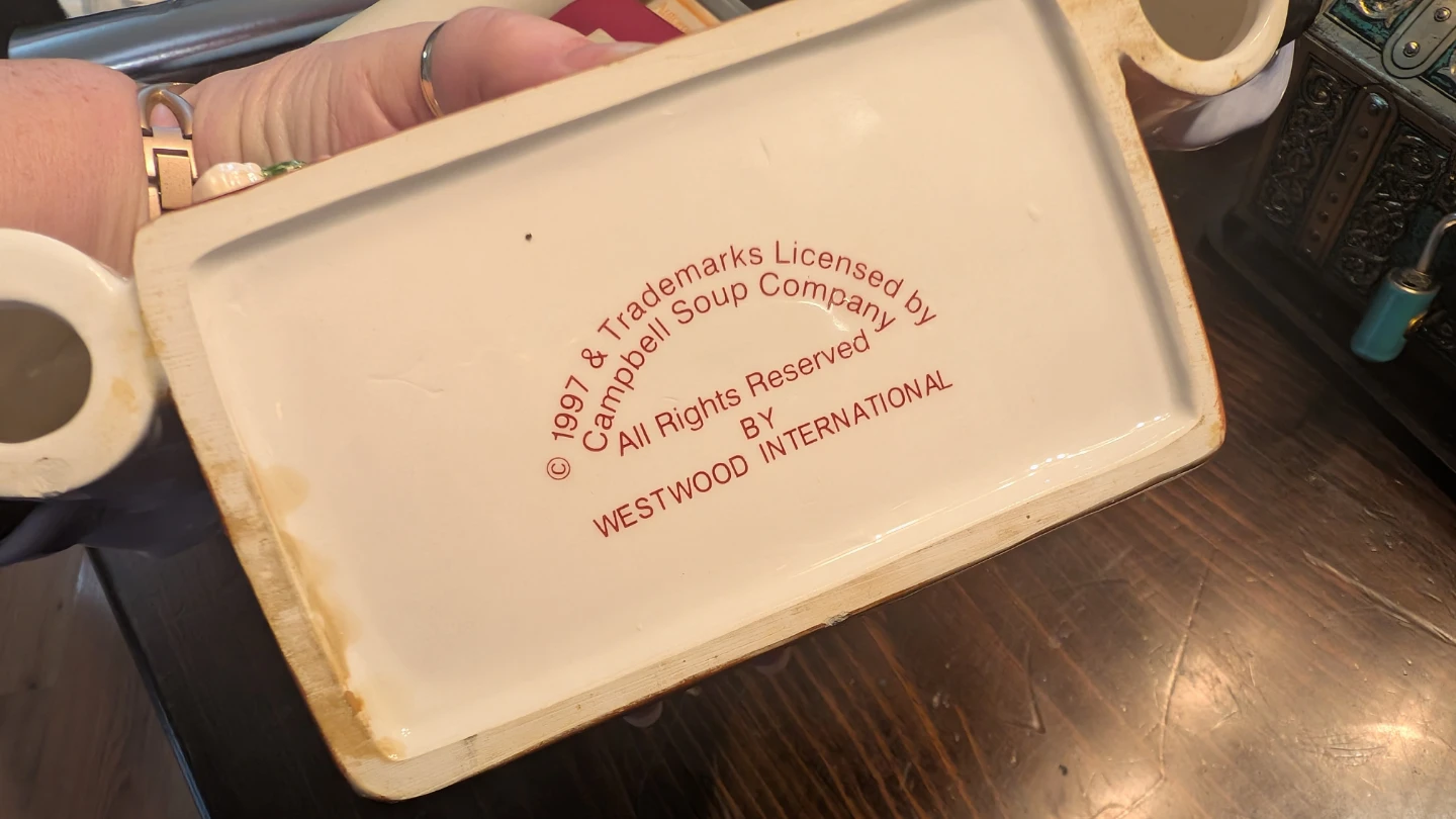 Vintage Campbell's Soups Ceramic Condiment Holder - photo 2