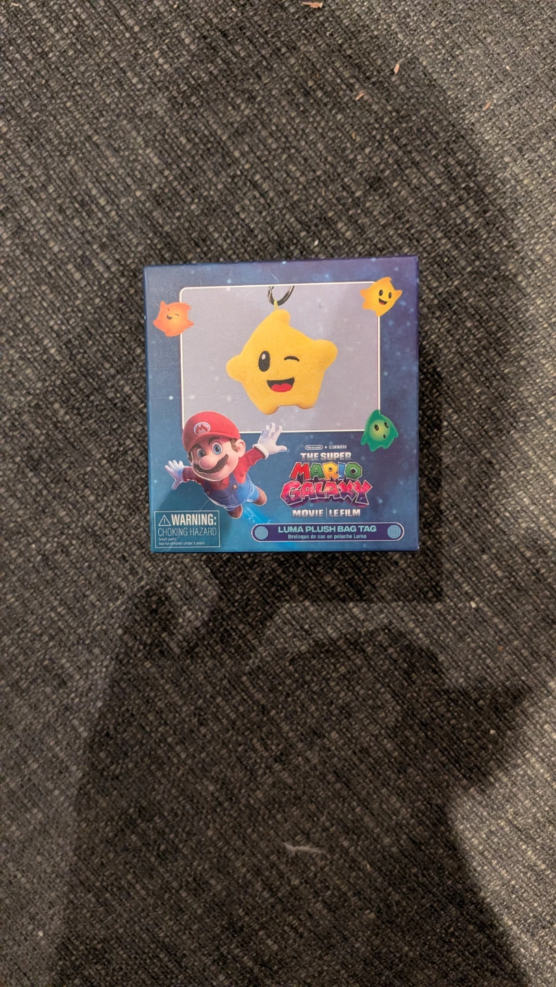 Super Mario Galaxy Movie White Luma Plush Keychain (Rare Chase) - photo 5