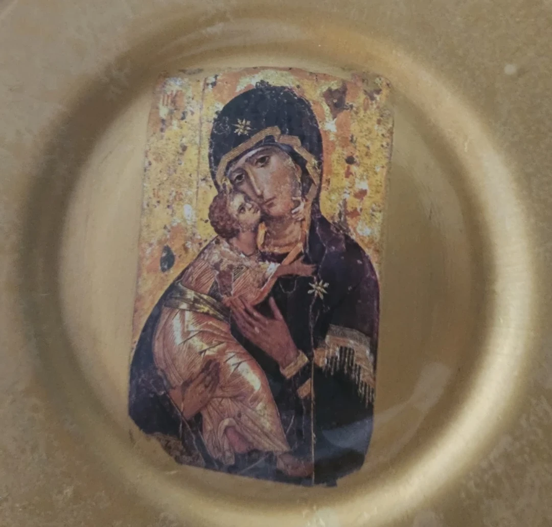 Religious Icon Sticker - Glykophilousa Sweet Kissing