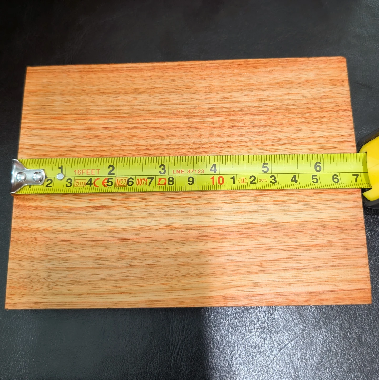 Canarywood board - Approx 6.5"x5"x0.75" - Exotic Hardwood - photo 3