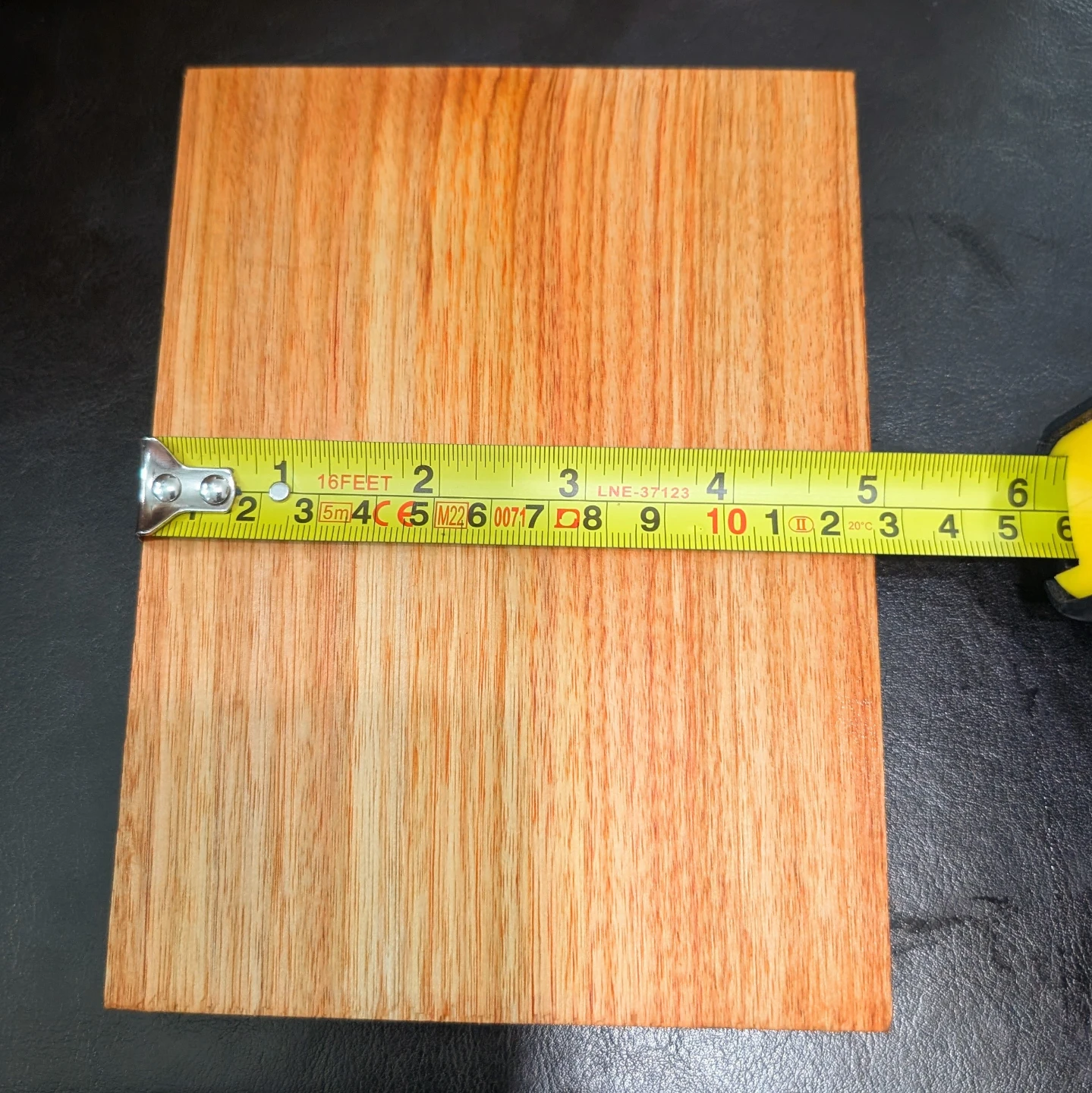 Canarywood board - Approx 6.5"x5"x0.75" - Exotic Hardwood - photo 4