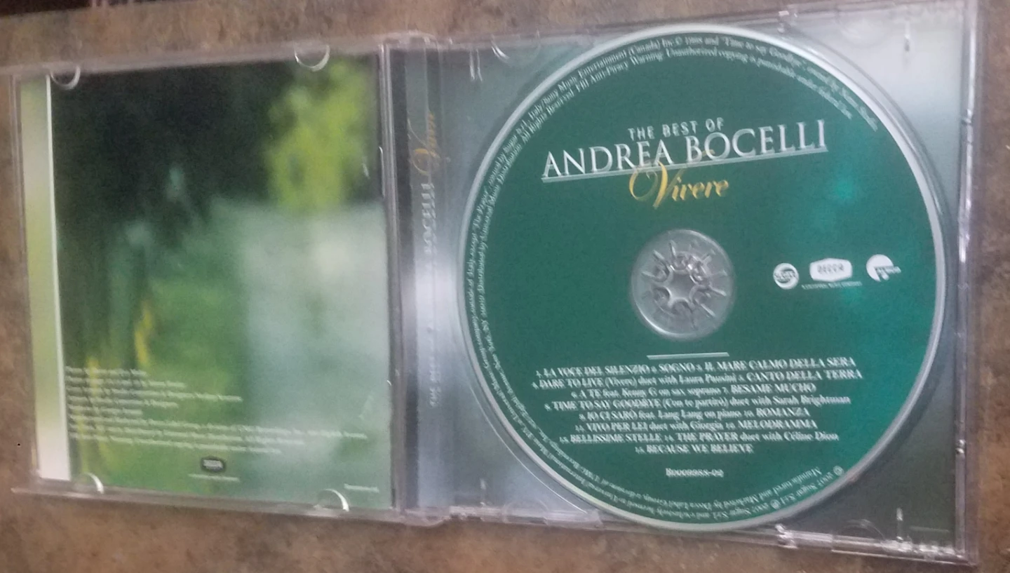 The Best Of Andrea Bocelli - Vivere Excellent Condition CD - photo 2