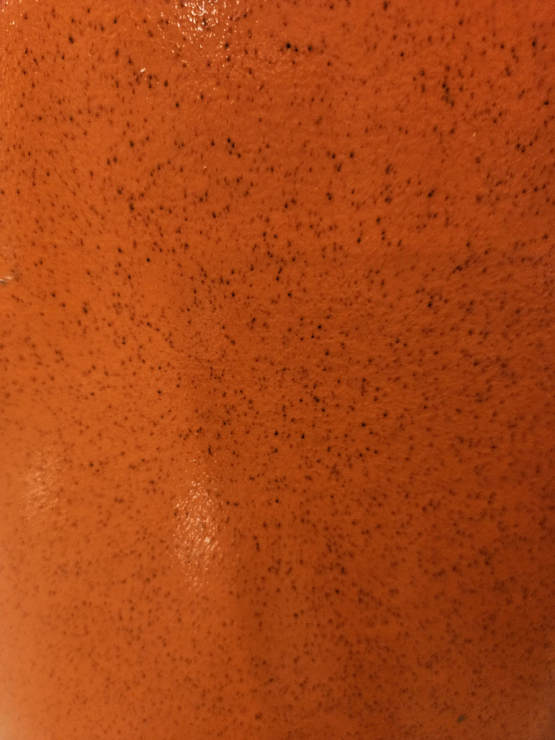 Mid Century Modern Vintage 70's  Planter Speckled Orange - photo 4