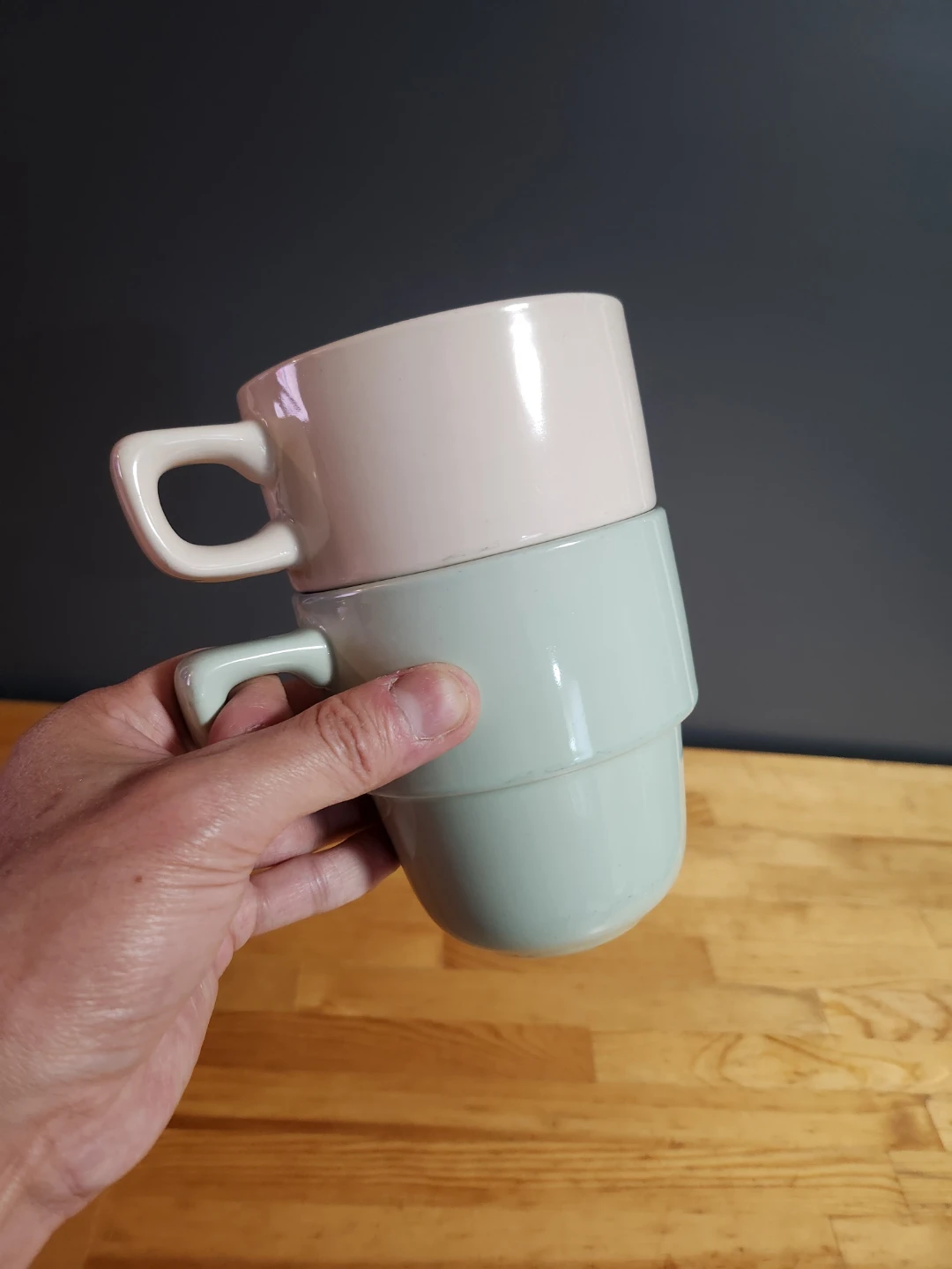 Pastel Stacking Mugs- (Set of 2) - photo 4