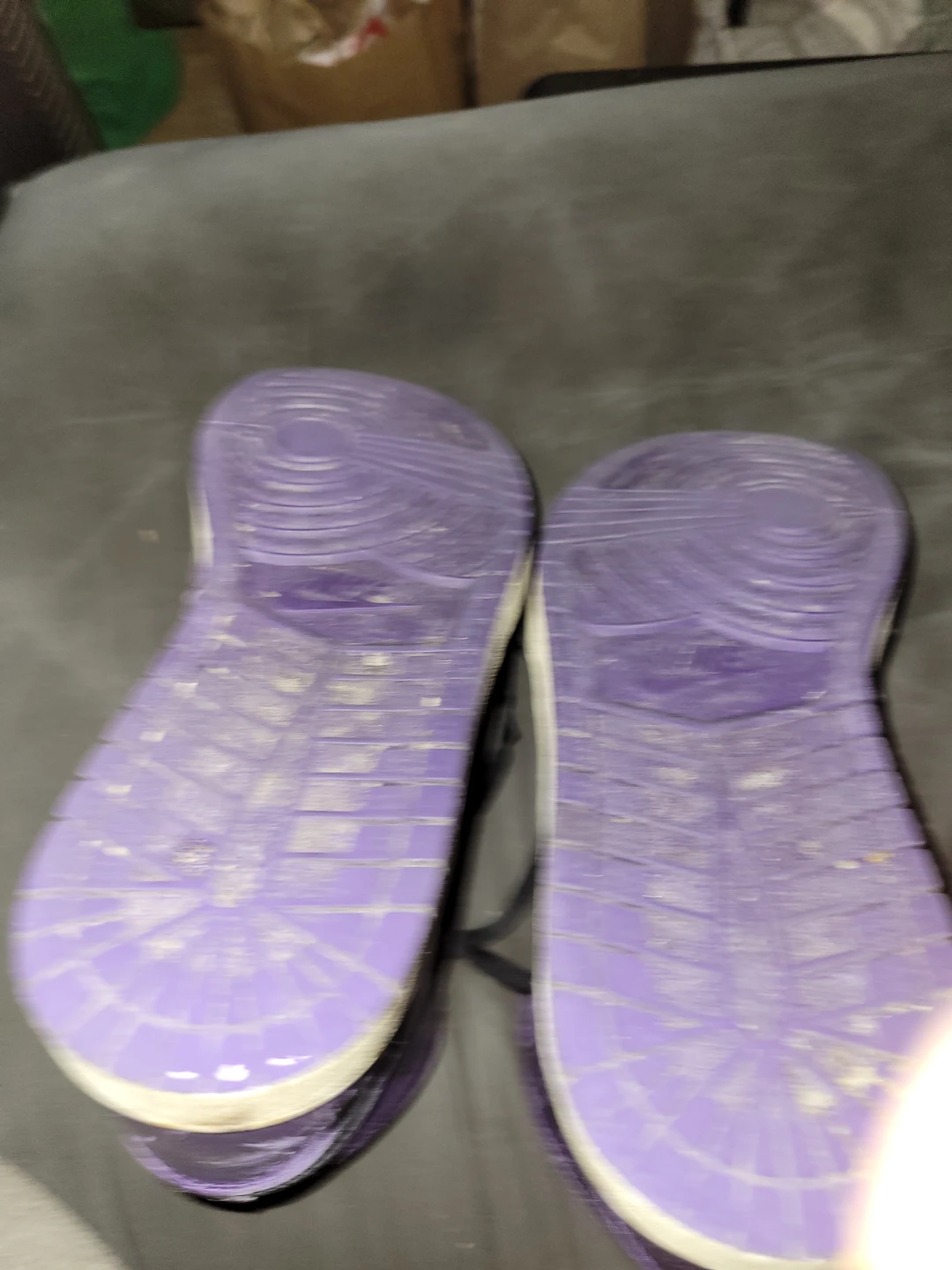 Air Jordan 1 High Sneakers - Purple White - photo 4