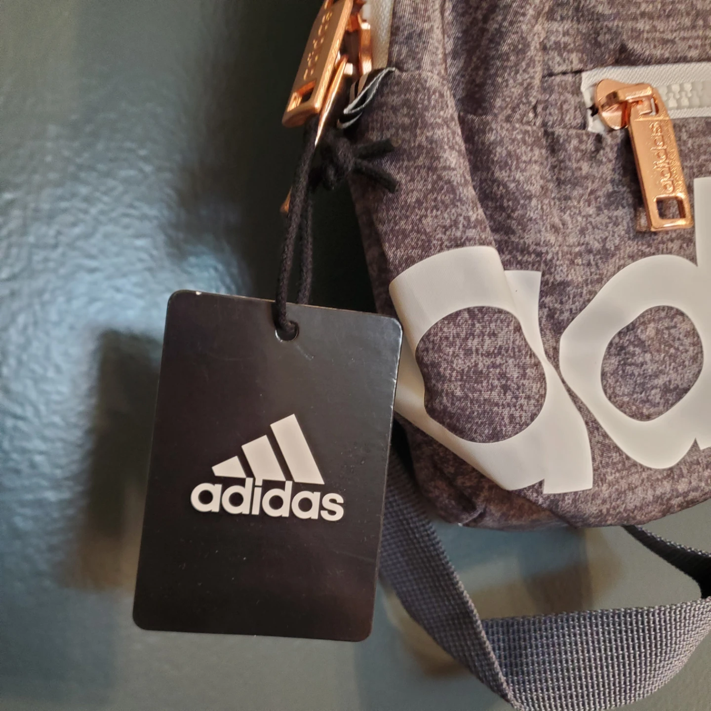 Adidas Mini Backpack Grey Rose Gold - photo 2