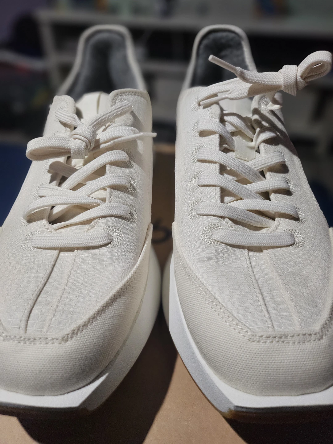 Allbirds Cream Canvas Sneakers - photo 2