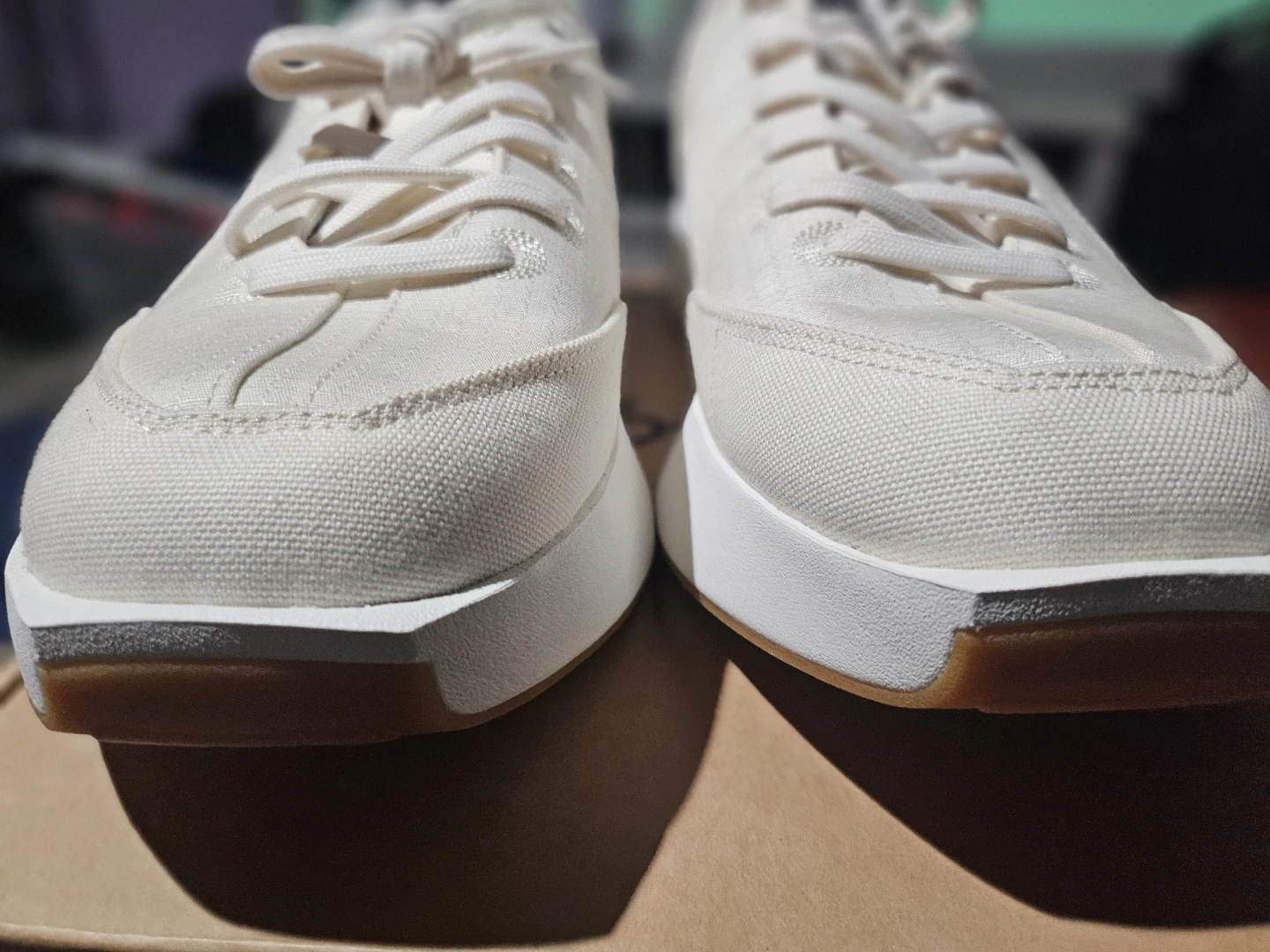 Allbirds Cream Canvas Sneakers - photo 3