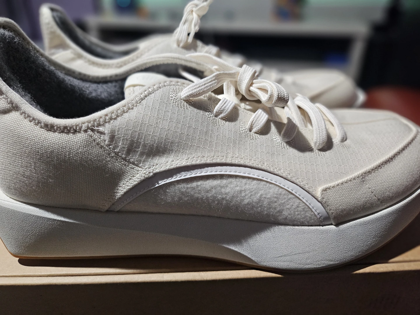 Allbirds Cream Canvas Sneakers - photo 4