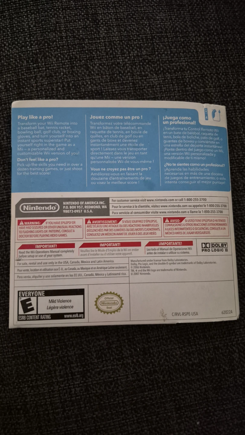 Nintendo Wii Sports Game - photo 2