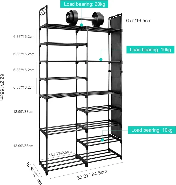 (BRAND NEW) Open Tiered Shoe Rack Organizer - 10 Tiers - photo 3