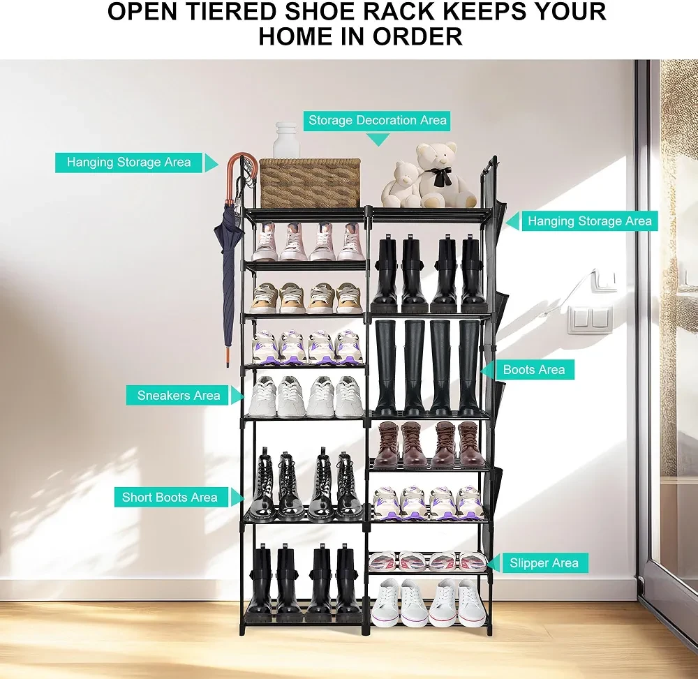 (BRAND NEW) Open Tiered Shoe Rack Organizer - 10 Tiers - photo 5